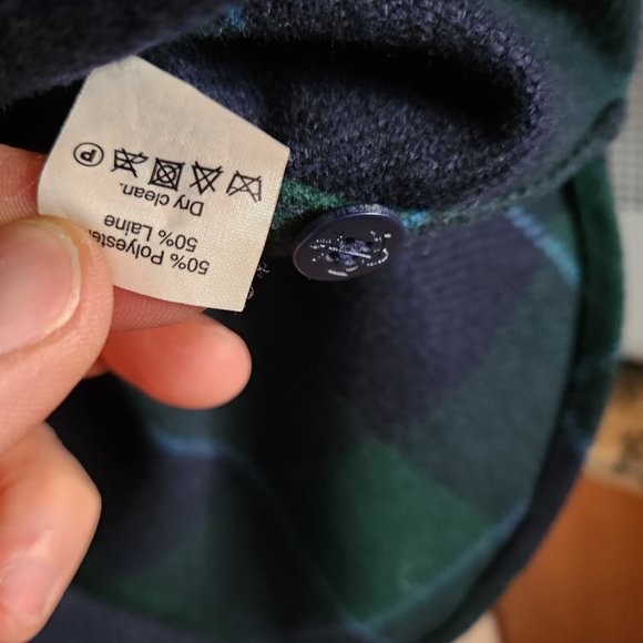 J Crew Wool Shirt - Large - Navy Green Blue Plaid - Picture 11 of 14